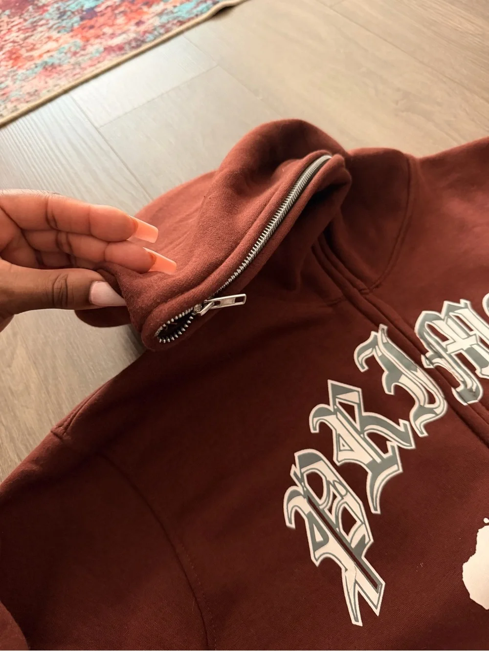 Primal Full Hood Zip Graphic Zip-Up Hoodie Sweatshirt